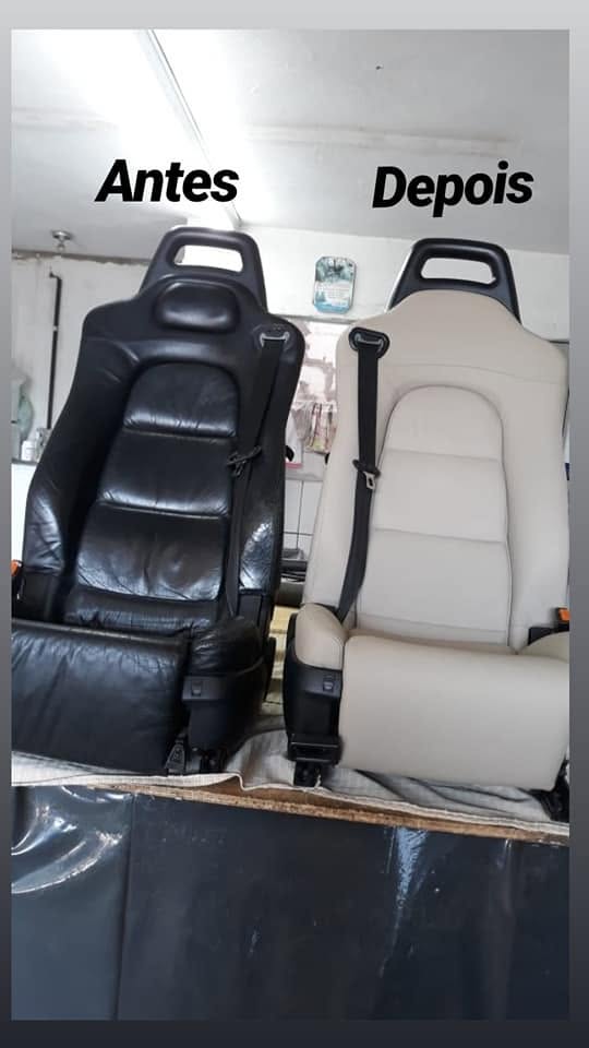 Antes e depois — Renovação completa do revestimento.